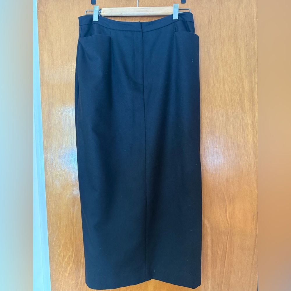 Lauren by Ralph Lauren Elegant 100% Wool Black Women's Skirt